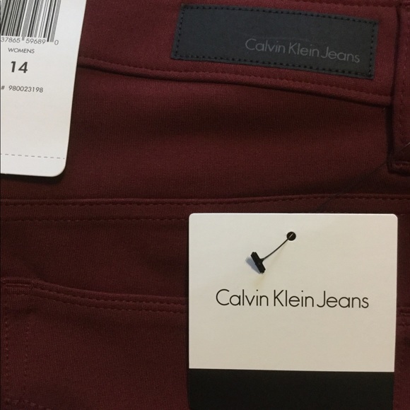Size 14! Calvin Klein zip up stretch pant - Picture 4 of 8